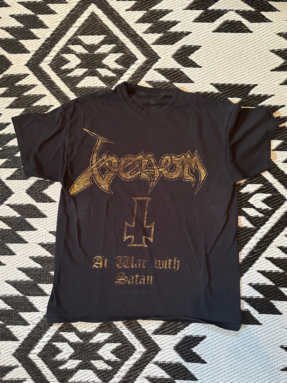 Venom At War with Satan Metal 1997 Vintage Band Tee Made in England